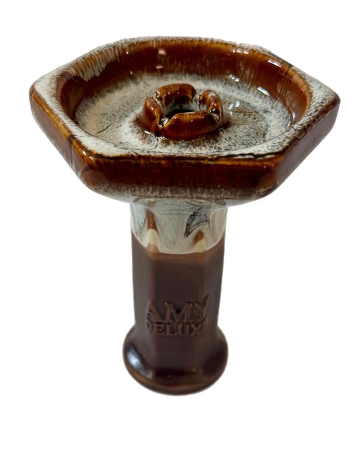 Amy Deluxe Hookah Bowl White+Brown TK0006