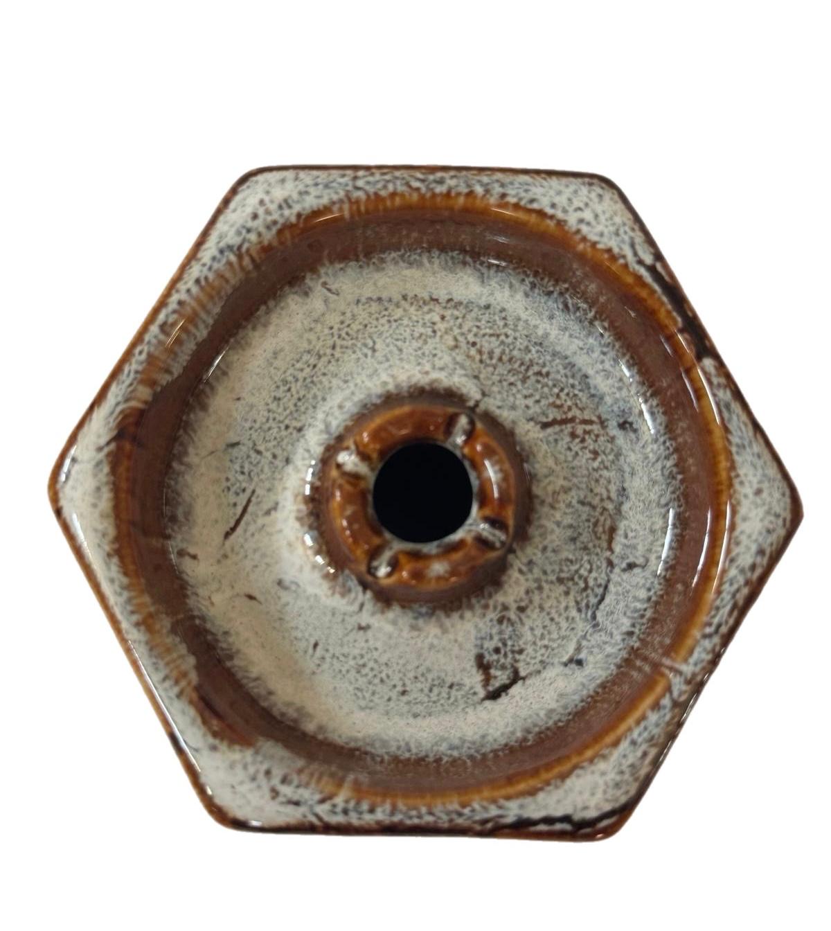 Amy Deluxe Hookah Bowl White+Brown TK0006